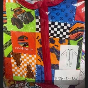 Carhartt Patchwork Baby zippy 0-3 to 18-24 and long sleeve and pants 2T to 4T